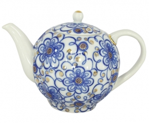 Lomonosov Imperial Porcelain Tea Pot Tulip Bindweed 3 Cups 20 oz/600 ml