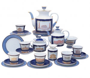 Lomonosov Imperial Porcelain Tea Set Classic of Petersburg 6/20