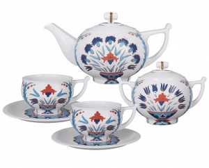 Lomonosov Imperial Porcelain Tea Set Cornflower 6/14 Lomonosov Imperial Porcelain Tea Set Cornflower 6/14