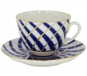 Lomonosov Imperial Porcelain Tea Set Cup and Saucer Spring Todes 7.8 oz/230 ml Lomonosov Imperial Porcelain Tea Set Cup and Saucer Spring Todes 7.8 oz/230 ml