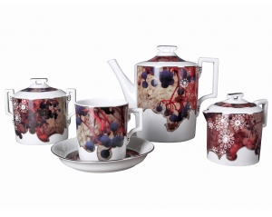 Lomonosov Imperial Porcelain Tea Set Winter 6/15 Lomonosov Imperial Porcelain Tea Set Winter 6/15