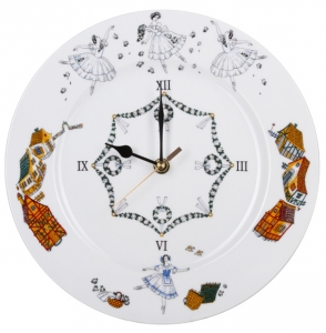 Wall Clock Ballet Giselle Lomonosov Imperial Porcelain 