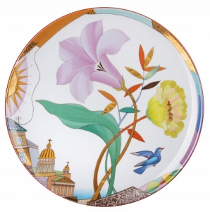 Decorative Wall Plate Lilac Evening 10.8 Decorative Wall Plate Lilac Evening 10.8