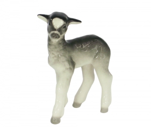 Lomonosov Porcelain Figurine Lamb Standing 