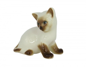 Kitten Cat Siamese Lomonosov Imperial Porcelain Figurine Kitten Cat Siamese Lomonosov Imperial Porcelain Figurine