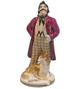 Lomonosov Porcelain Figurine Gogol Dead Souls NOZDRYOV