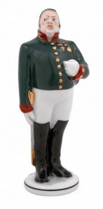 Lomonosov Porcelain Figurine Gogol Government Inspector MAYOR