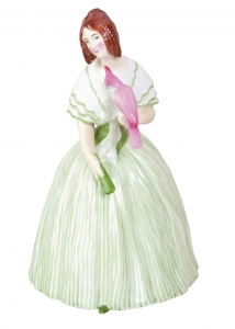 Imperial Porcelain Porcelain Figurine LADY WITH PARROT Imperial Porcelain Porcelain Figurine LADY WITH PARROT