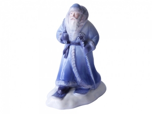 Lomonosov Porcelain Christmas New Year Figurine Blue Father Frost Santa Claus Lomonosov Porcelain Christmas New Year Figurine Blue Father Frost Santa Claus