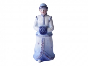 Lomonosov Porcelain Christmas New Year Figurine Blue Snow Maiden Lomonosov Porcelain Christmas New Year Figurine Blue Snow Maiden