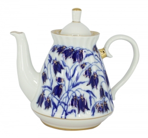 Lomonosov Imperial Porcelain Teapot Blue Bells Lomonosov Imperial Porcelain Teapot Blue Bells