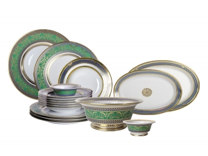 Porcelain Dinner Set Golden 52 24-piece