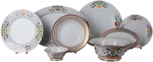 Lomonosov Porcelain Dinner Set Moscow River 23 pieces