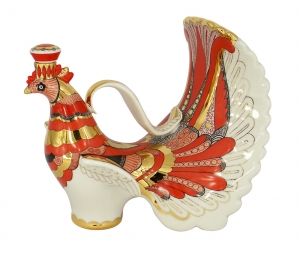 Lomonosov Imperial Porcelain Wine Decanter Red Firebird 27 fl.oz/800 ml Lomonosov Imperial Porcelain Wine Decanter Red Firebird 27 fl.oz/800 ml
