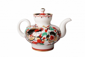 Lomonosov Imperial Porcelain Teapot Malysh Roosters 1 cup 8.5 oz/250 ml Lomonosov Imperial Porcelain Teapot Malysh Roosters 1 cup 8.5 oz/250 ml