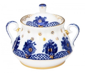 Lomonosov Imperial Porcelain Sugar Bowl Basket 10 oz/300 ml Lomonosov Imperial Porcelain Sugar Bowl Basket 10 oz/300 ml