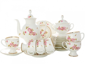 Imperial Porcelain Porcelain Bone China Coffee Set 6/20 Classic-2 Enchantress 