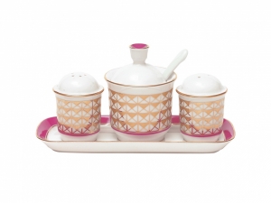 Lomonosov Imperial Porcelain Salt Pepper Spice Set 4 pc Moscow River Lomonosov Imperial Porcelain Salt Pepper Spice Set 4 pc Moscow River