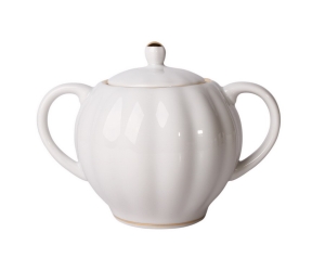 Lomonosov Imperial Porcelaine Sugar Bowl Tulip Snow White15 oz/450 ml Lomonosov Imperial Porcelain Sugar Bowl Tulip Snow White15 oz/450 ml