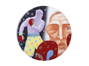 Decorative Wall Plate Summer Olympic Games Boxing Knockout 10.8 Decorative Wall Plate Summer Olympic Games Boxing Knockout 10.8