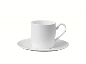 Lomonosov Porcelain Porcelain Tea Cup and Saucer Premium White 3.4 fl.oz/100 ml Lomonosov Porcelain Porcelain Tea Cup and Saucer Premium White 3.4 fl.oz/100 ml