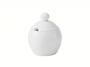 Lomonosov Porcelain Sugar Bowl Autumn Fall White 6.8 fl.oz/200 ml