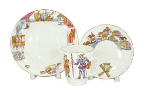 Lomonosov Imperial Porcelain Bone China Cup and Saucer May Ballet Don Quixote (Alonso Quijano) 5.6 fl.oz/165 ml 3 pc Lomonosov Imperial Porcelain Bone China Cup and Saucer May Ballet Don Quixote (Alonso Quijano) 5.6 fl.oz/165 ml 3 pc