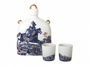 Lomonosov Imperial Porcelain Whisky/Vodka Decanter set Slavic Hero Knight 22 oz/650 ml with 2 shots Lomonosov Imperial Porcelain Whisky/Vodka Decanter set Slavic Hero Knight 22 oz/650 ml with 2 shots