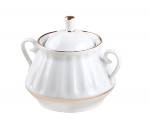 Lomonosov Imperial Porcelaine Sugar Bowl Snow White 10 oz/300 ml Lomonosov Imperial Porcelaine Sugar Bowl Snow White 10 oz/300 ml