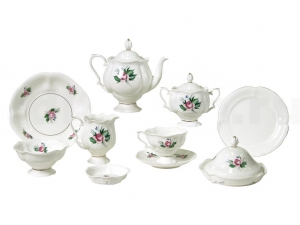 Lomonosov Porcelain Tea Set Natasha Bride 23 pcs