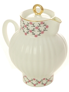 Lomonosov Imperial Porcelain Bone China Creamer Wave Pink Net 9 fl.oz /270 ml Lomonosov Imperial Porcelain Bone China Creamer Wave Pink Net 9 fl.oz /270 ml