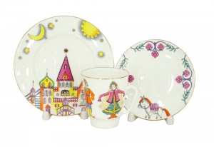 Lomonosov Imperial Porcelain Bone China Cup and Saucer May Ballet Little Humpbacked Horse 5.6 fl.oz/165 ml 3 pc Lomonosov Imperial Porcelain Bone China Cup and Saucer May Ballet Little Humpbacked Horse 5.6 fl.oz/165 ml 3 pc