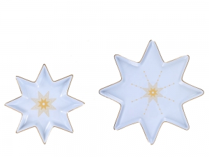 Lomonosov Porcelain Star Serving Platter Dish Set Azur Lomonosov Porcelain Star Serving Platter Dish Set Azur