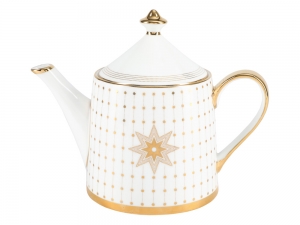 Lomonosov Porcelain Teapot Azur Golden Lomonosov Porcelain Teapot Azur Golden