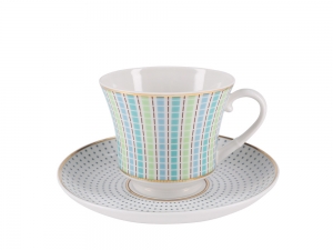 Lomonosov Porcelain Tea Set Cup and Saucer Banquet Dublin 7.4 oz/220 ml Lomonosov Porcelain Tea Set Cup and Saucer Banquet Dublin 7.4 oz/220 ml