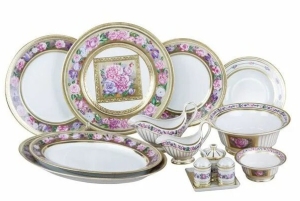 Lomonosov Imperial Porcelain Dinner Set Alexandria Memories 24-pieces Lomonosov Imperial Porcelain Dinner Set Alexandria Memories 24-pieces