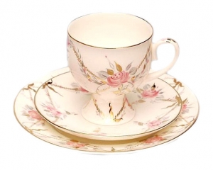 Bone China Coffee Set GalantCup 5,41 oz/160 ml 3pc Bone China Coffee Set GalantCup 5,41 oz/160 ml 3pc