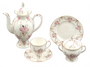 Imperial Porcelain Gallant Bone China Set 20pc Imperial Porcelain Gallant Bone China Set 20pc