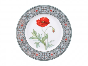 Lomonosov Porcelain Decorative Plate Poppy 10.6
