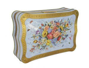 Lomonosov Porcelain Black Tea Forest Berries 5.3 oz/150 gr in Metal Box Flowers on Blue Lomonosov Porcelain Black Tea Forest Berries 5.3 oz/150 gr in Metal Box Flowers on Blue