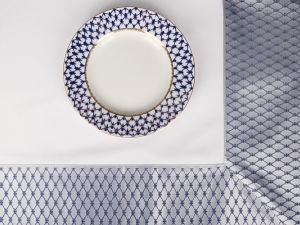 Imperial Porcelain Lomonosov Tablecloth Cobalt Net 70 Imperial Porcelain Lomonosov Tablecloth Cobalt Net 70