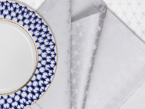 Lomonosov Porcelain Lomonosov Gift Set 6 Napkins Cobalt Net 17.7x17.7 Lomonosov Porcelain Lomonosov Gift Set 6 Napkins Cobalt Net 17.7x17.7