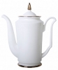 Lomonosov Imperial Porcelain Bone China Porcelain Coffee Pot Julia Golden Ribbon 23.3 fl.oz/690 ml