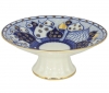 Lomonosov Imperial Porcelain Candy Vase Chuch Bells 7.6" D