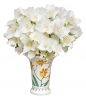 Flower Vase Empire Style Tiger Orchid Lomonosov Imperial Porcelain