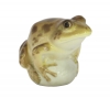 Frog on Rock Brown Colored Lomonosov Imperial Porcelain Figurine