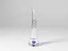 Imperial Porcelain Factory Glass Flower Vase Cobalt Net 