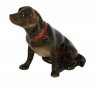 Labrador Dog Brown Chocholate Colored Lomonosov Porcelain Figurine