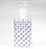 Lomonosov Imperial Glass Cognac Decanter Clear Top Cobalt Net 33.8 oz/1000ml