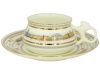 Lomonosov Imperial Porcelain Bone China Cup and Saucer Bilibina Neva Embankment